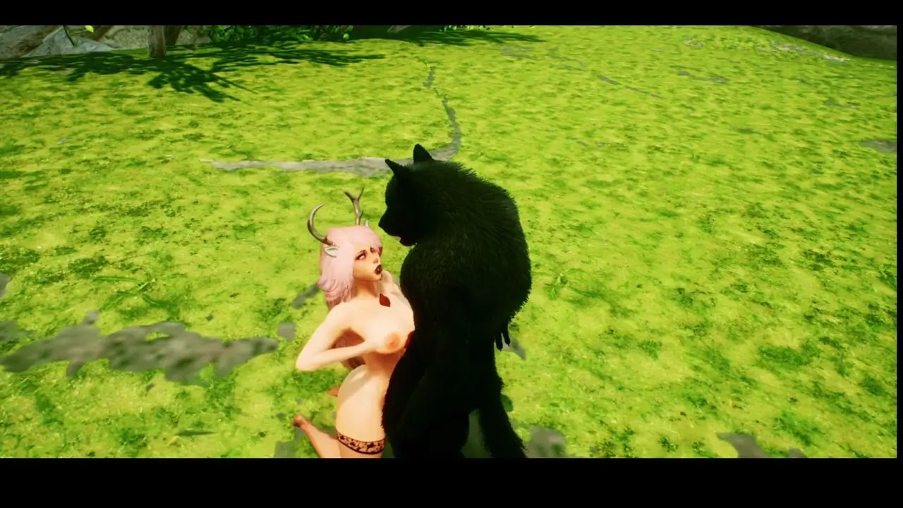 Reindeer Girl fucked by a Wolf