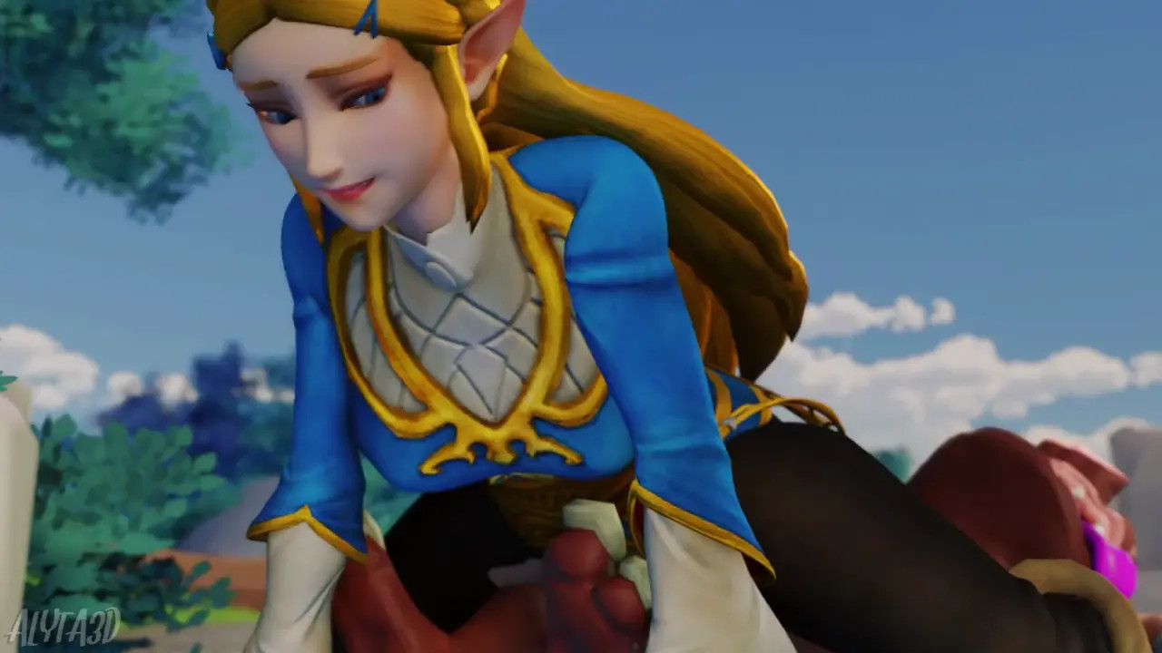 Zelda Reverse cowgirl fucks Bokoblin