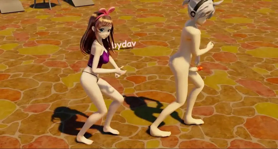 mmd - kiss me, Kisuna Ai