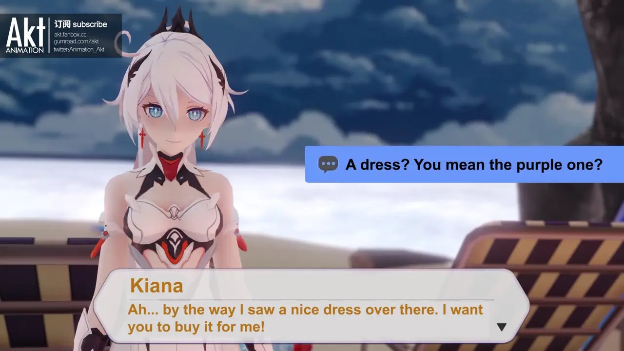[ENG SUB] Kiana Beach Sex [Akt]