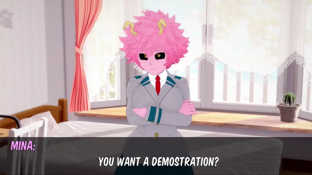 Mina ashido demonstrates her skills