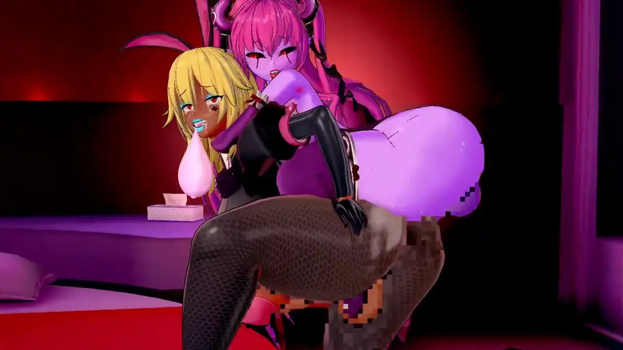 Futa Devil Mizuki Yukikaze fucks Futa Dark Skin Shiranui