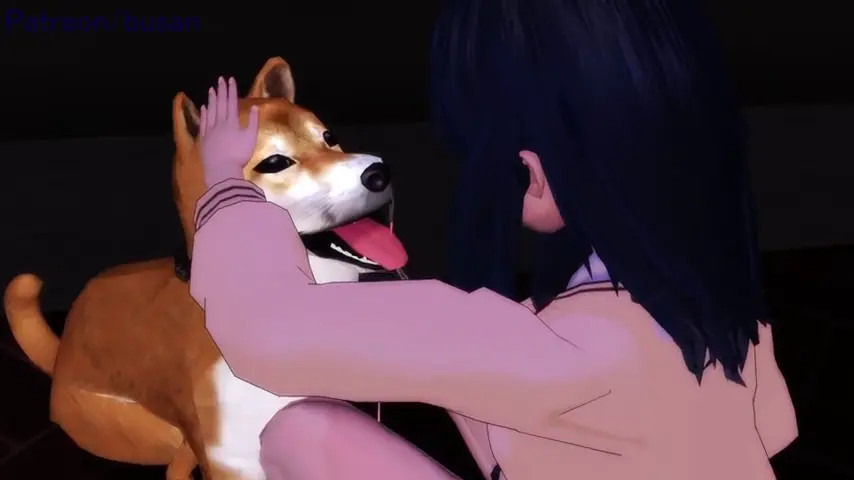 Rikka & the dog (1)