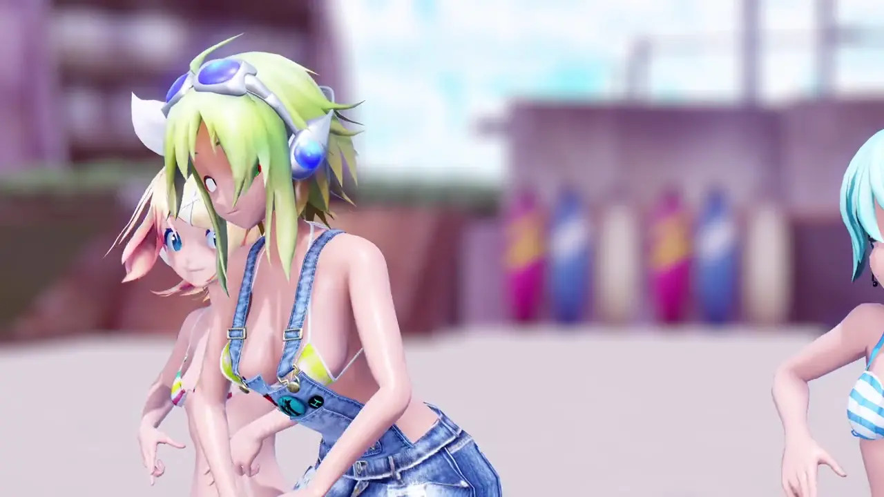 [4kmmd]Miku Rin GUMI Roki diff ver[Uncensored]