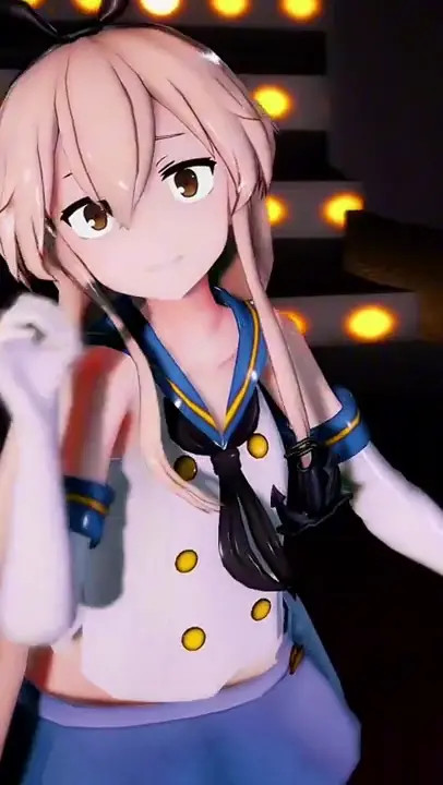 Shimakaze - Booo! [MMD R18]