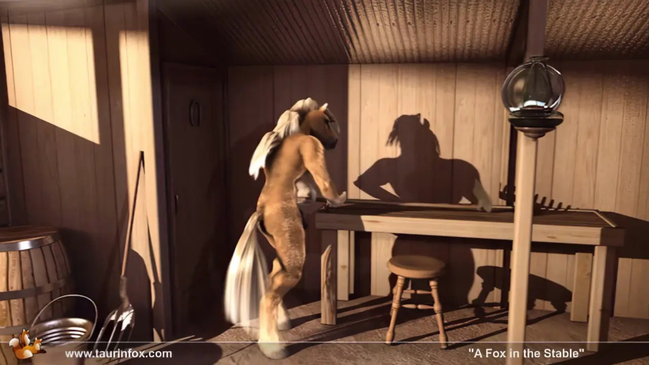 Fox In The Stable (Taurin Fox) 4K Upscaled