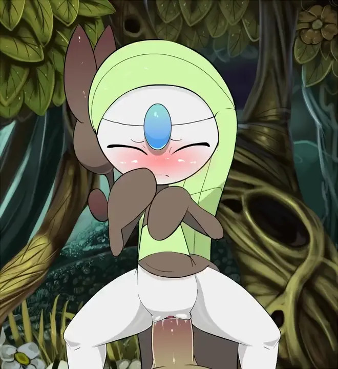 meloetta doing squats with her trainer