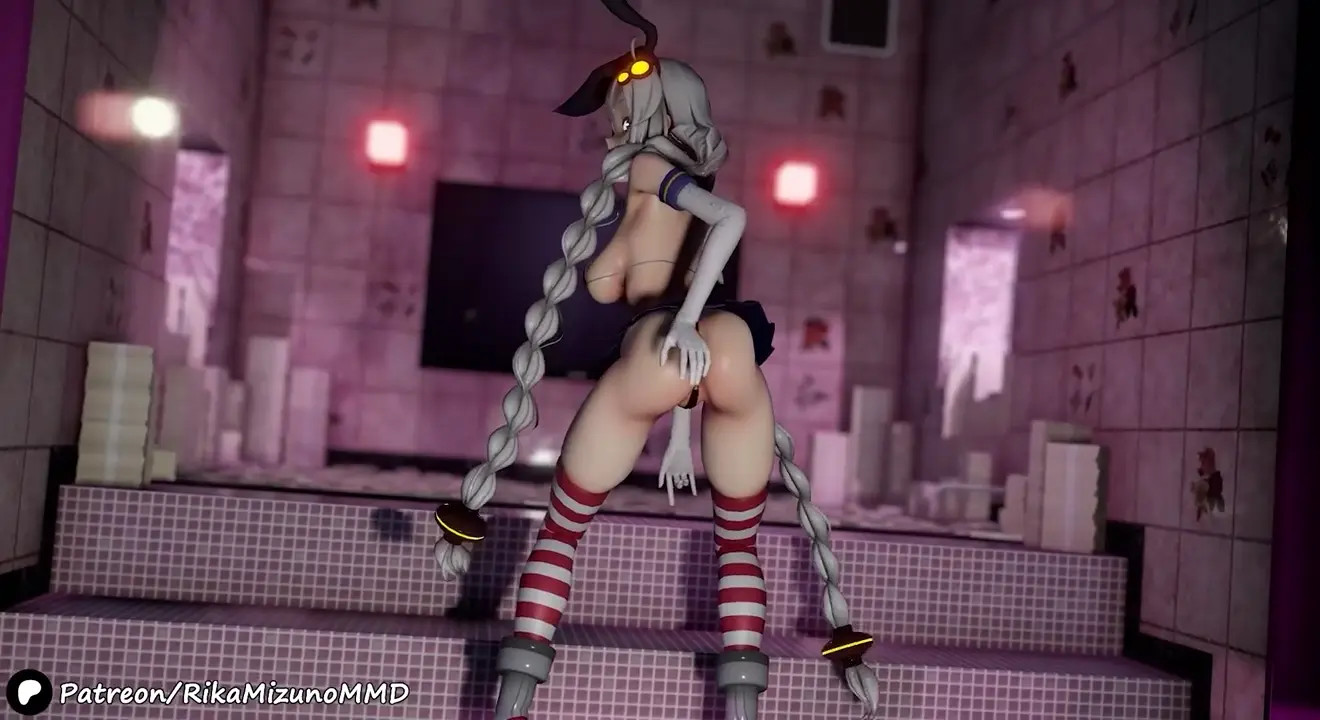 KonKon Sexy Dance - Kizuna Akari (Shimakaze Cosplay) 【Dance】MMD R-18