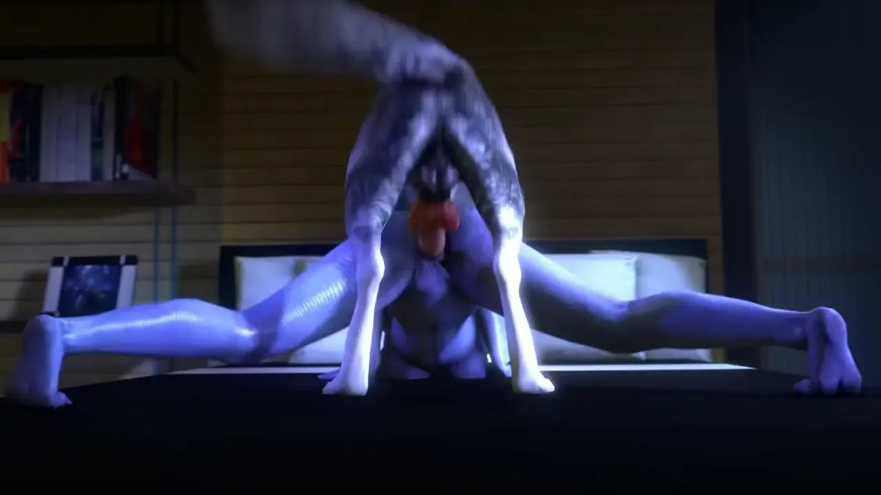 Liara T'soni has sex with a dog