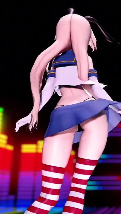 Shimakaze - Ghost Dance [MMD R18]