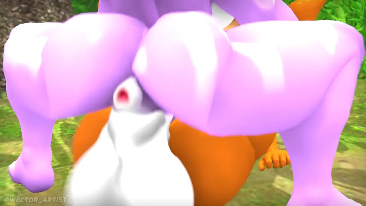 Blaze and Sticks in forest