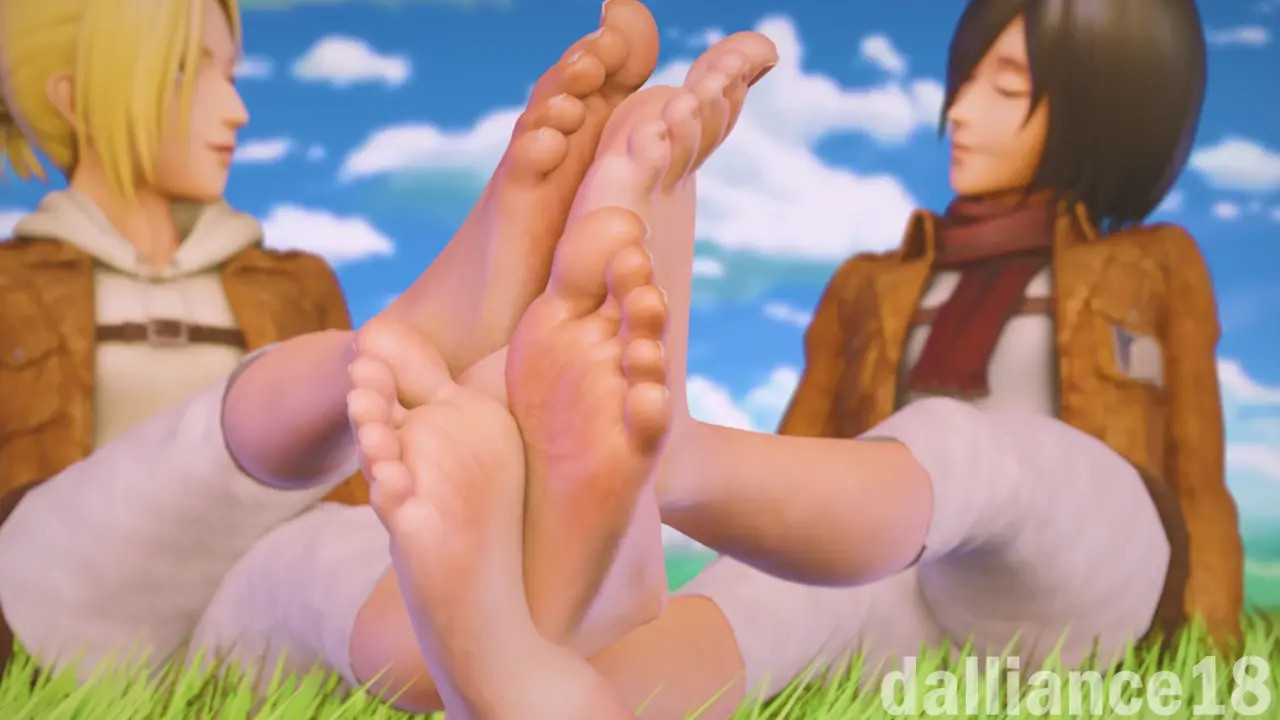 Annie and mikasa foot fetish