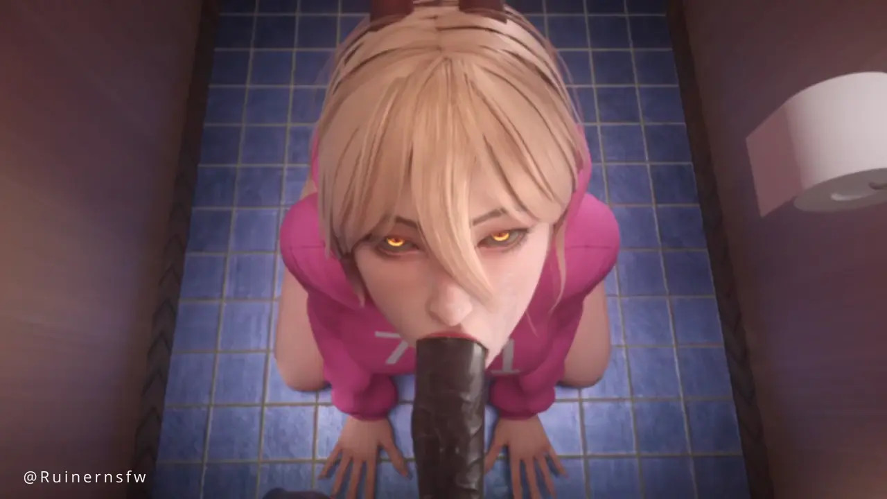 Power gets taken over by the Sloppy Blowjob Devil