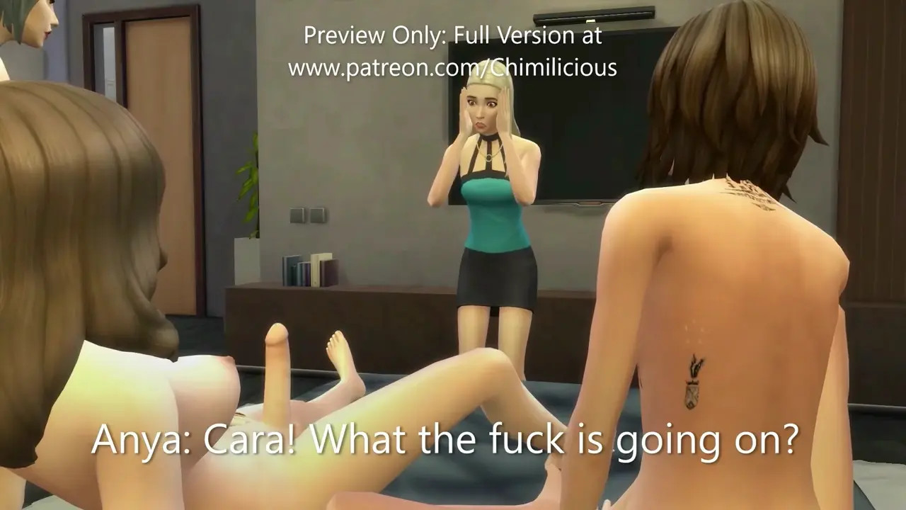 Hot Model And Her Friend Get Gangbanged By Futas