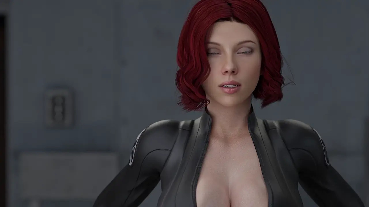 Black Widow Cock Tease w/ AI Voice [Redmoa]