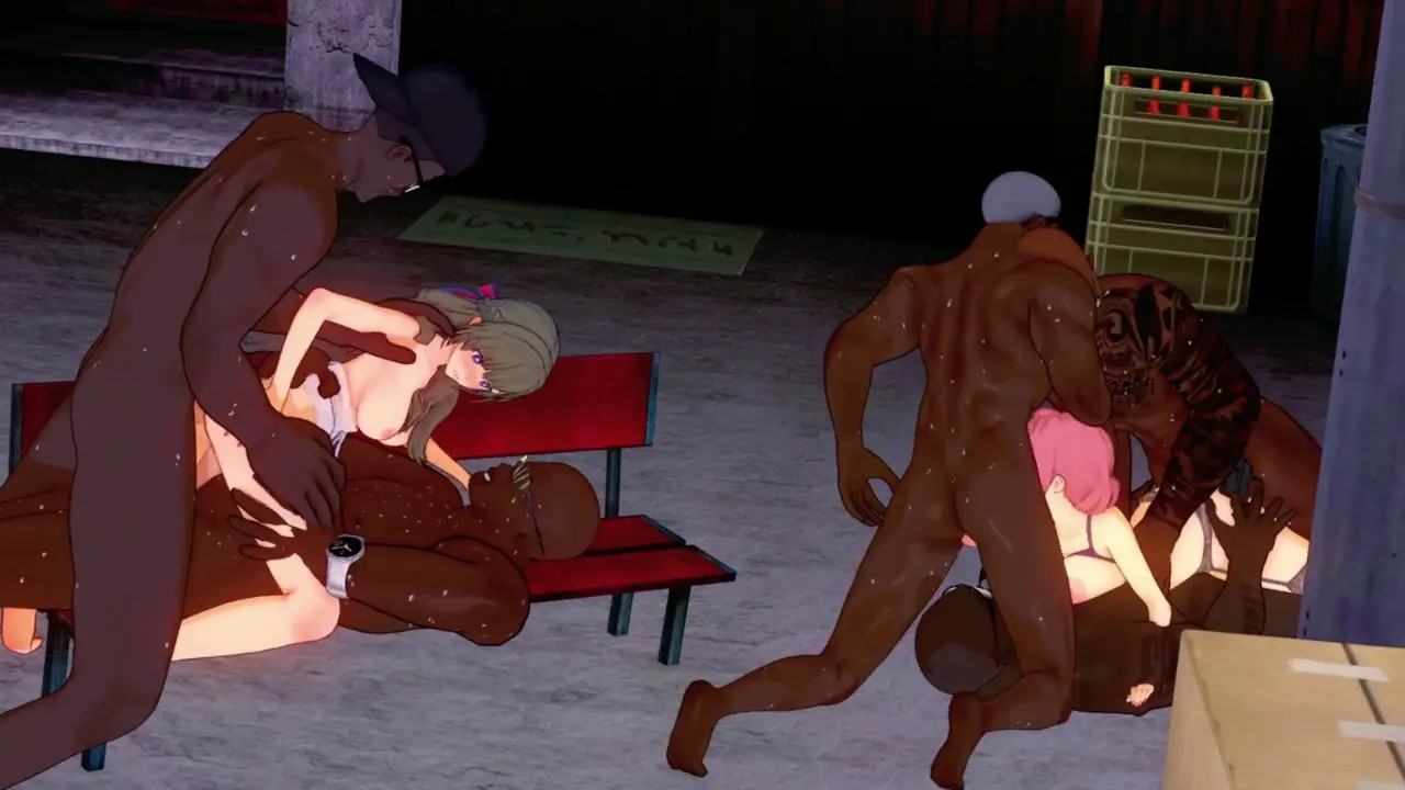 Hanazono Hahari X Oosuki Mamako Get Attacked Underground