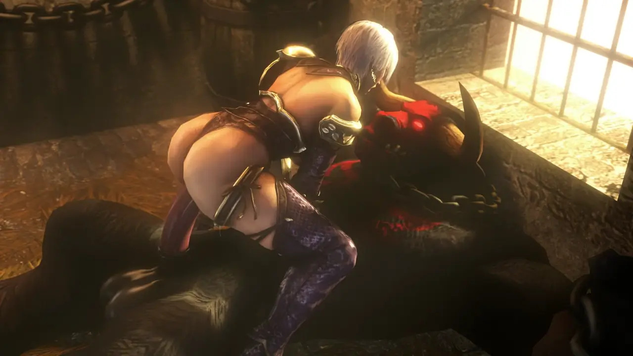 Ivy Valentine Riding Chained Minotaur - [Noname55]
