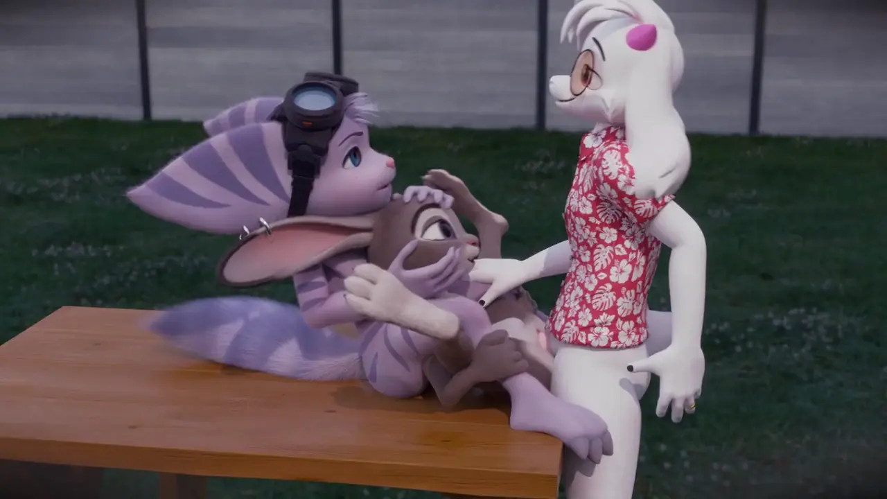Rivet/Judy/Ralsei threesome
