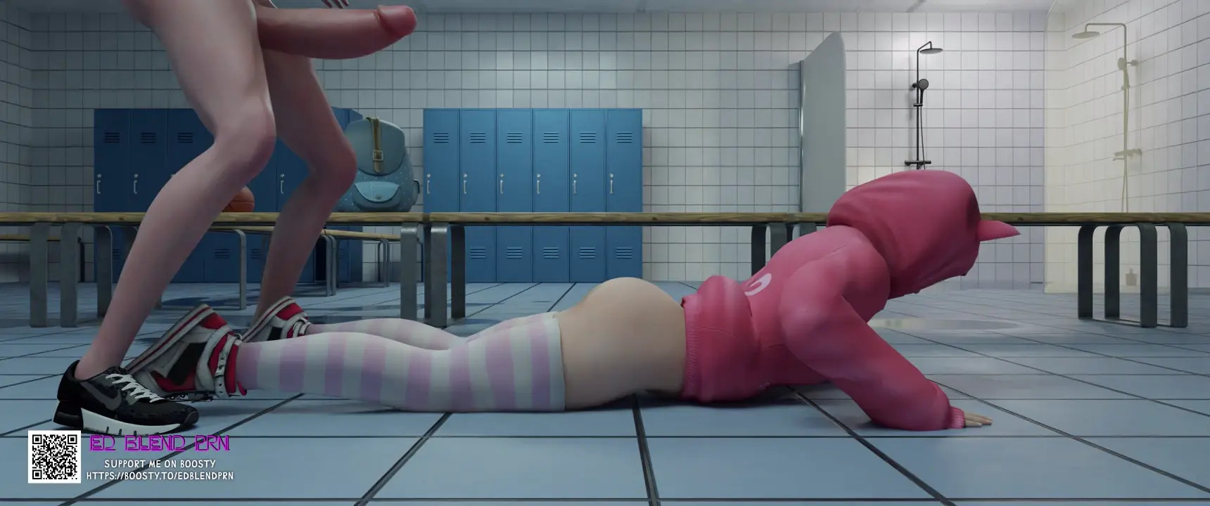 Shandy uses Marie Rose dirtily in a locker room [Ed Blend Prn]