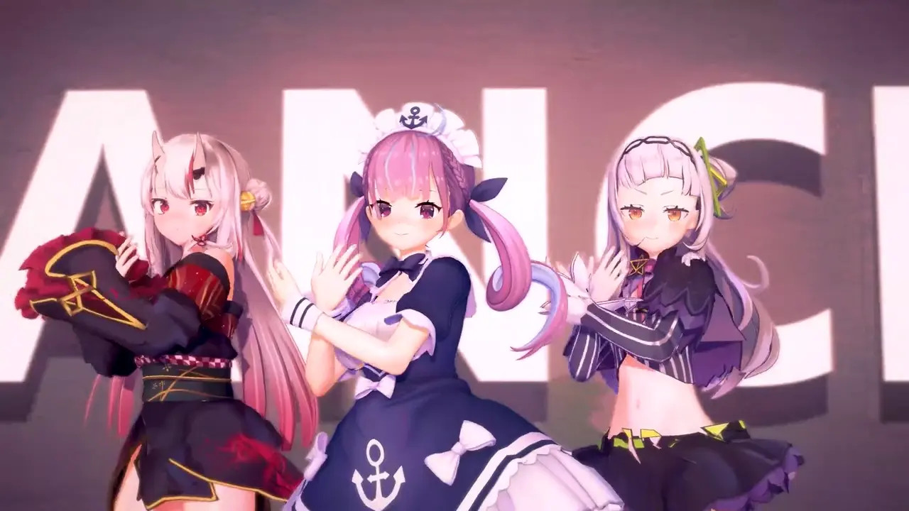 ] Minato Aqua x Hyakki Ayame x Murasaki Shion Offpaco♥ (Heart Attack) (Hololive)