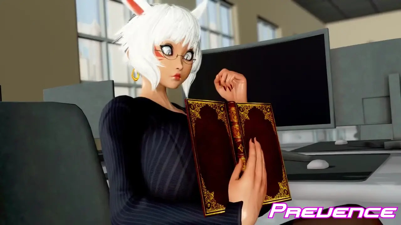 Y'shtola growing in the office.