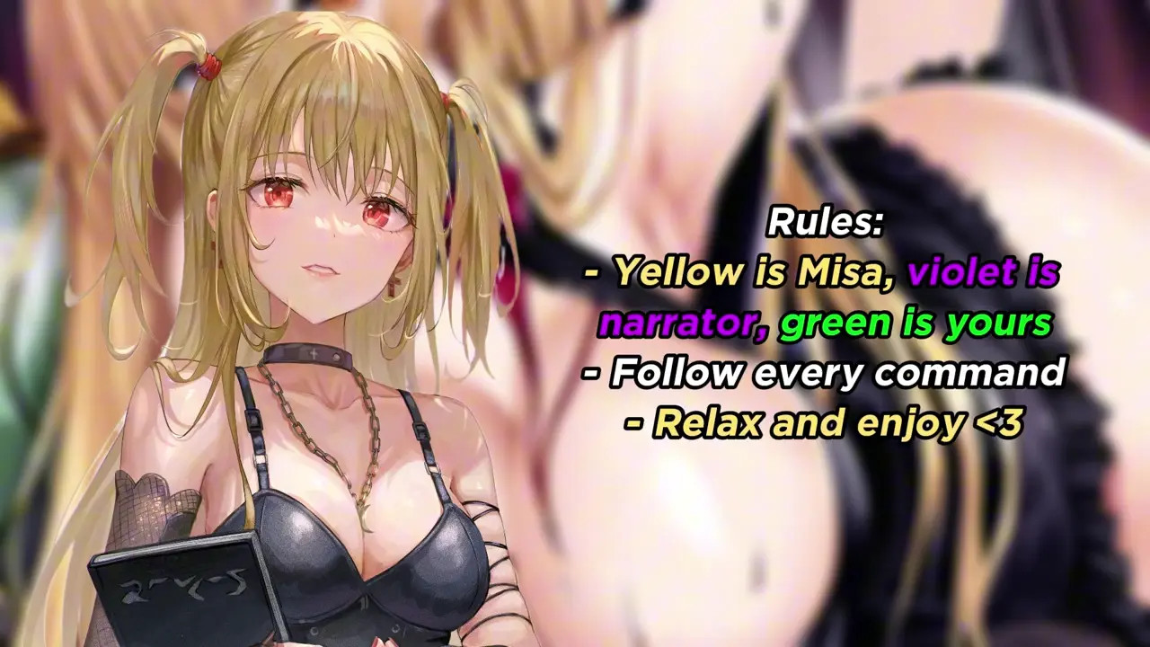 Misa Amane gives her fan a chance for messy ending (Idol JOI)