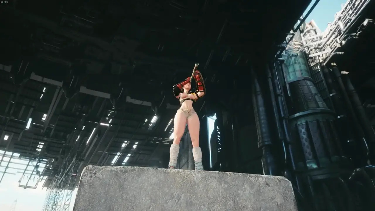 Yuffie partially clothed mod