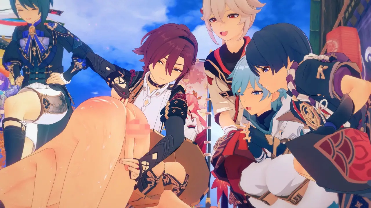 Genshin Boys Playing Prostate 4K/60FPS [Doutei Chinpoo]