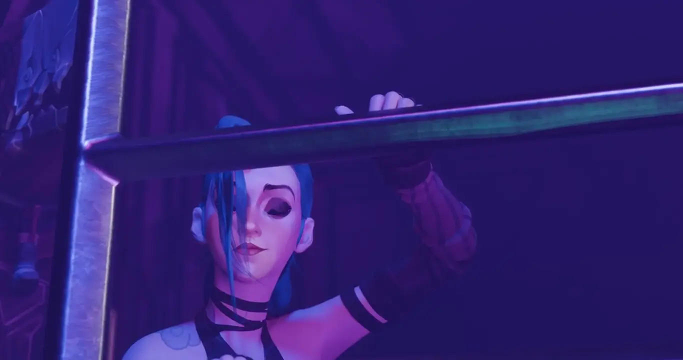 Jinx wanted bounty. Captured and heavily tied up.