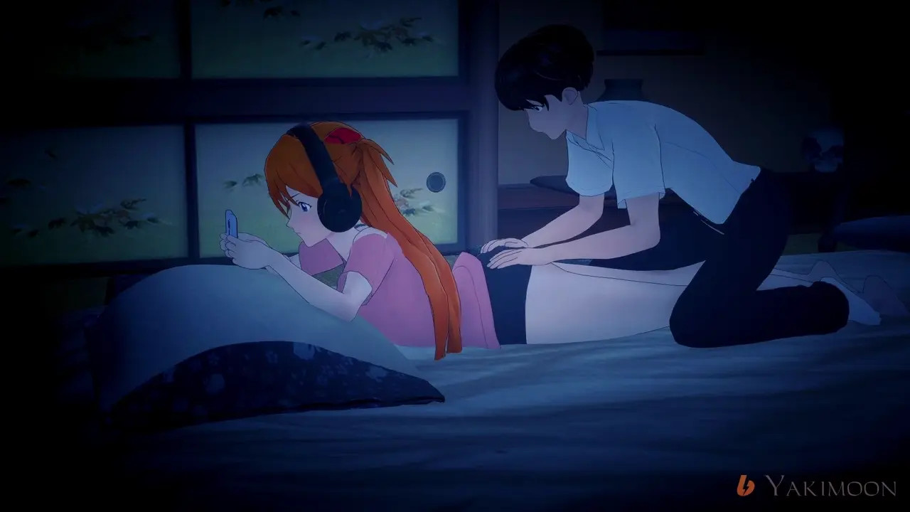 Asuka agreed to help Shinji (Full)