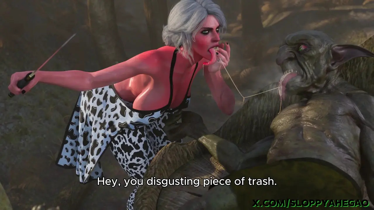Cow Ciri and two drunken goblins