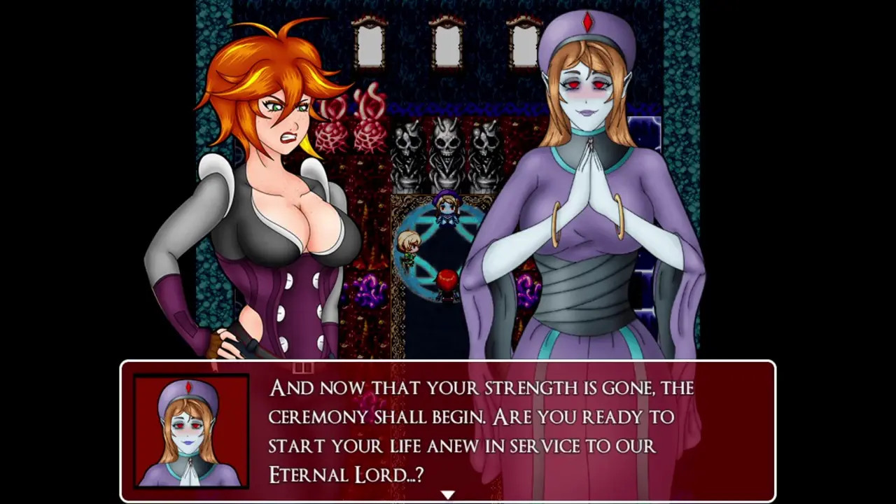 Crimson Veil Vampire Hunter Route Lose to Viviene