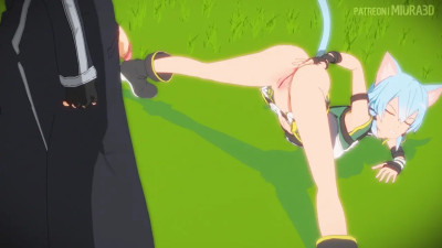 ALO Sinon x Kirito Anal Jack-O Pose Animation