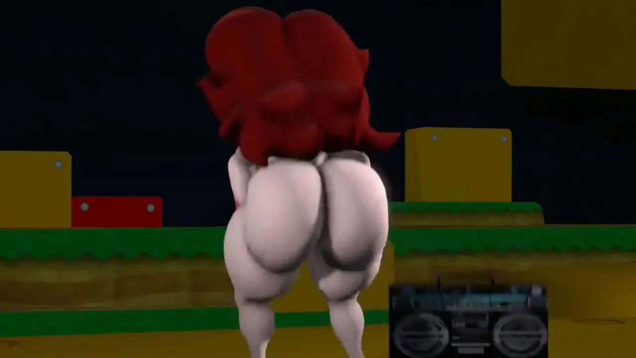 Girlfriend twerking in Mario 3D Land