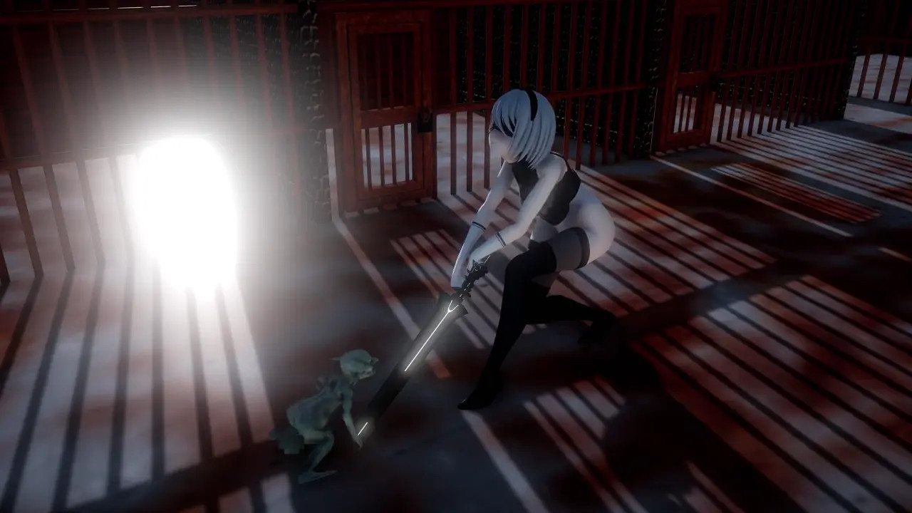 2B's Failed Goblin Subjugation (4K) [Goblin Road]