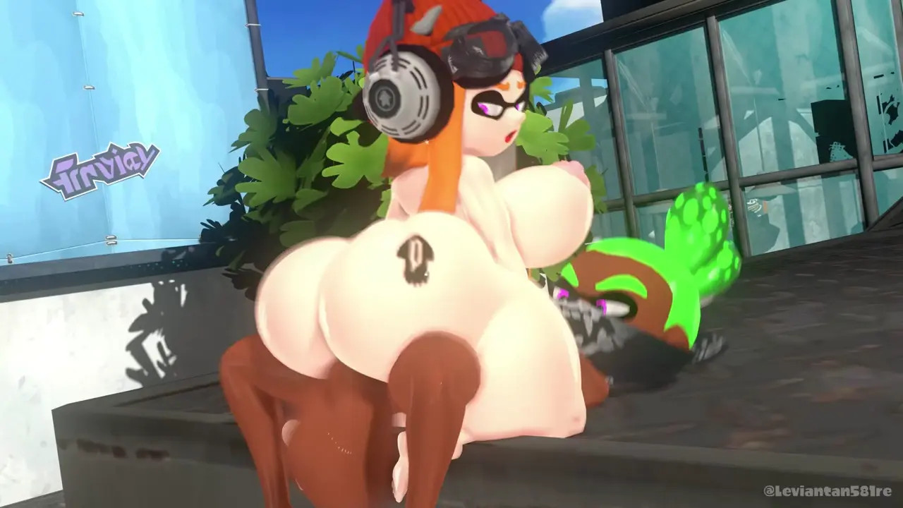 Inkling Boy fucks Meggy's Big Bubble Butt