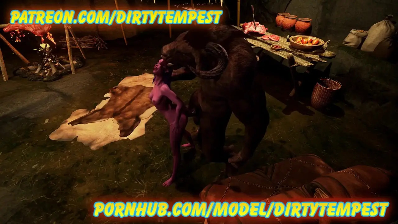 warcraft, tauren and night elf anal fuck