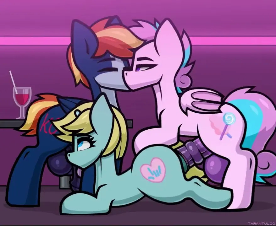 Pony reverse gangbang