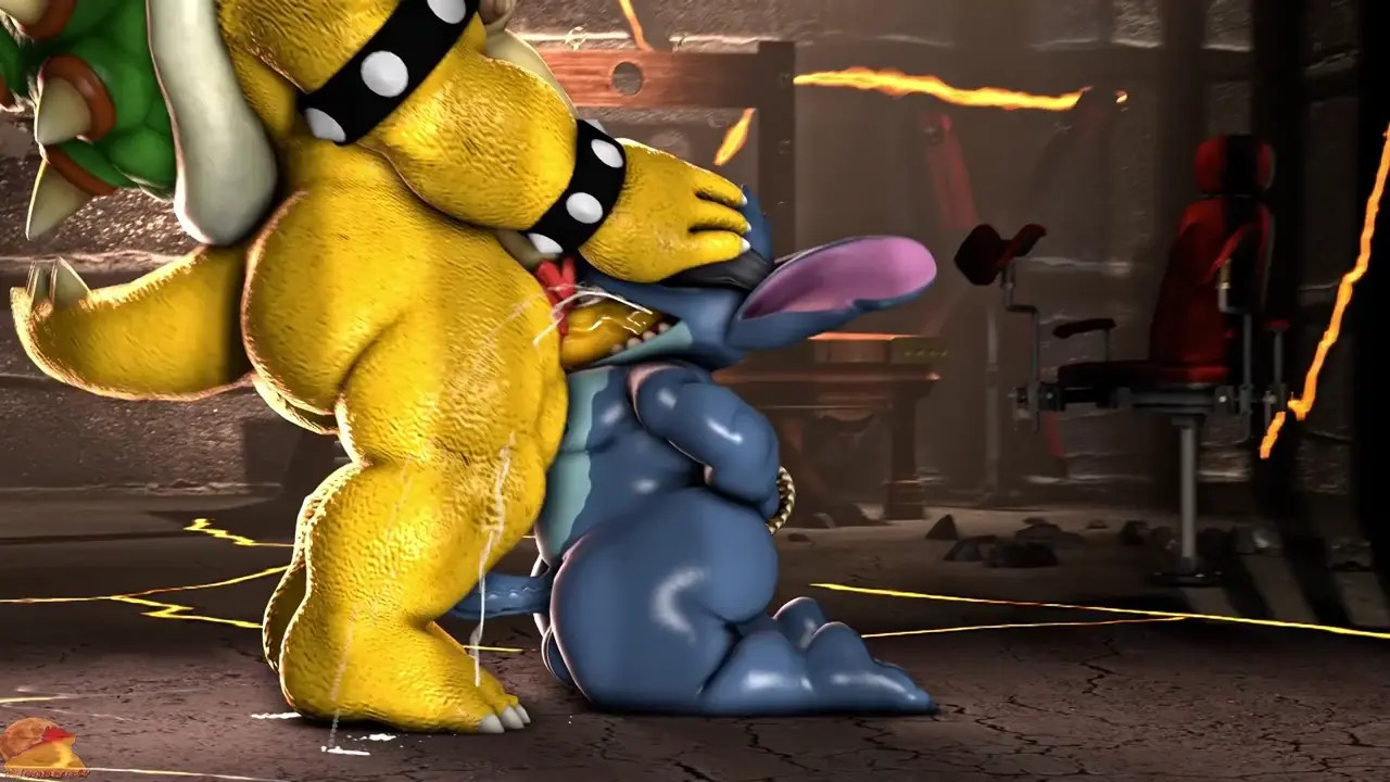 Stich and Bowser