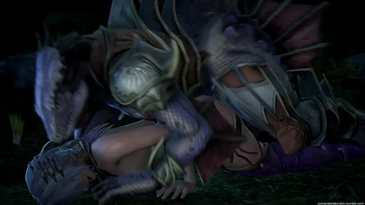 Ivy Valentine raped by a lizardman