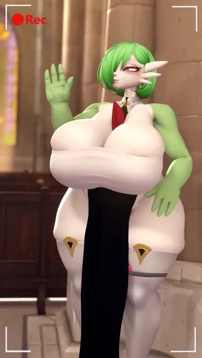 Futa Gardevoir Show Her Huge Penis [Tradelt]