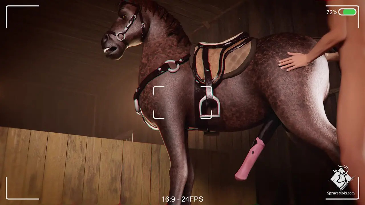 Horse anal vore (Sideview)