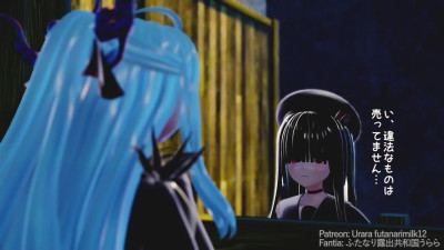 Futanari girl working in naughty stores