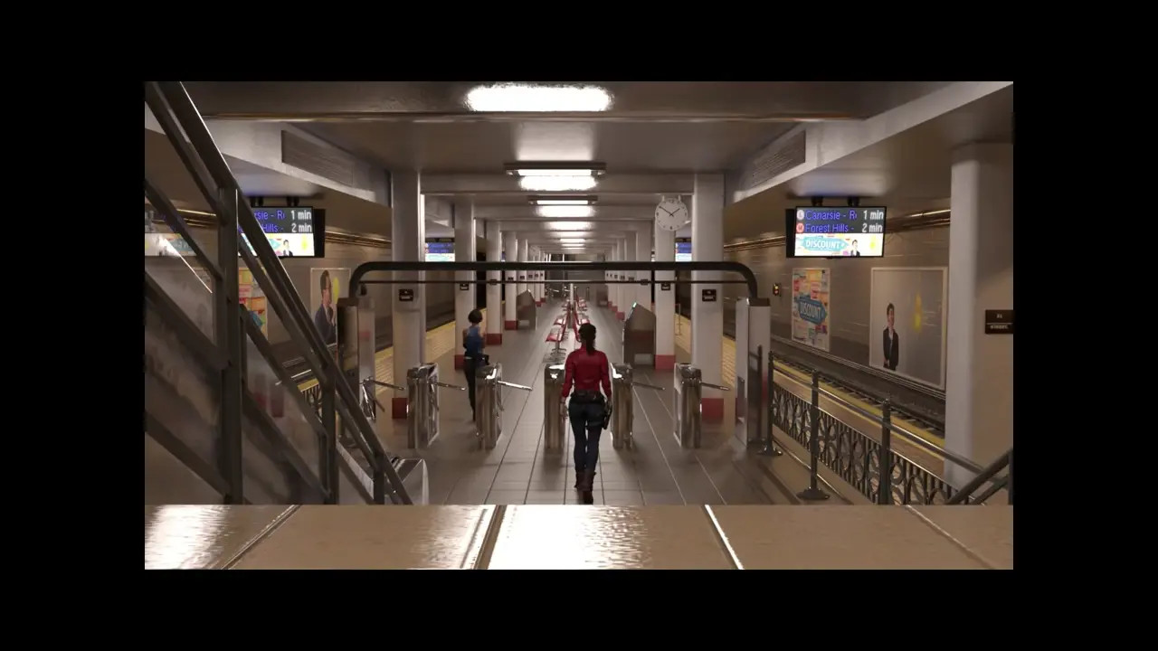 Claire and Jill Cornered in Subway (Teaser)