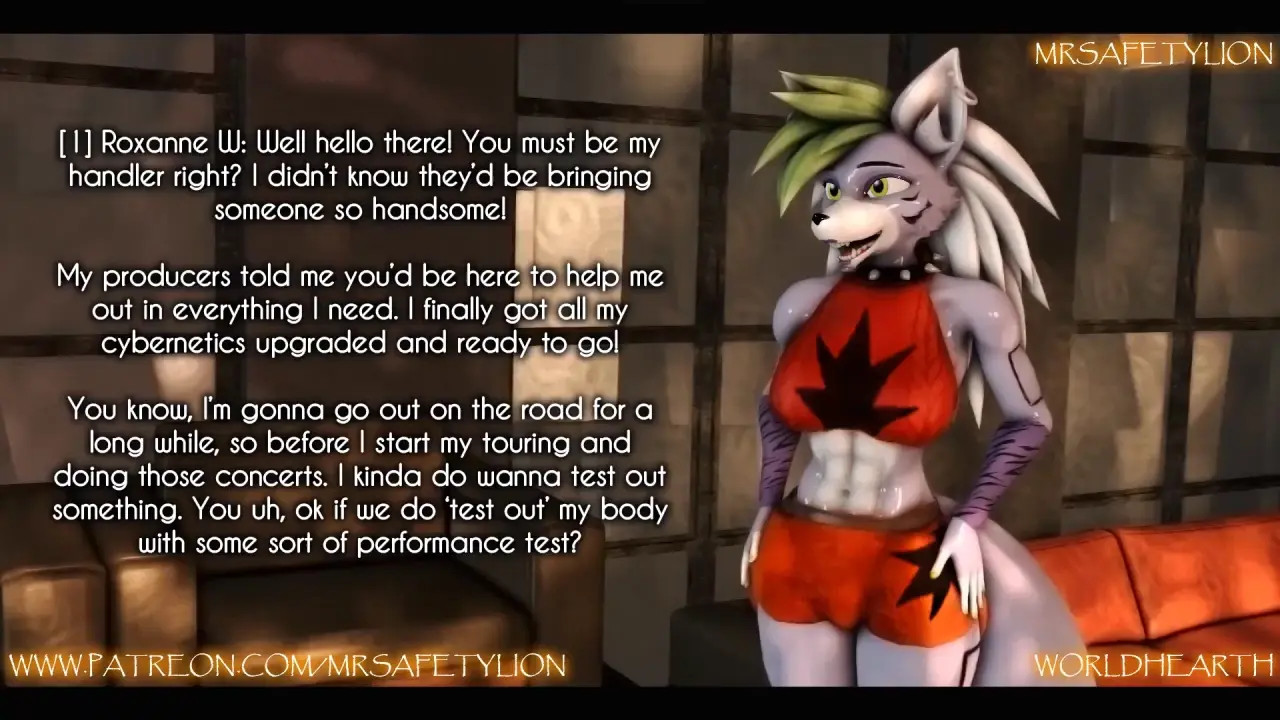 Roxanne Wolf gets impregnated in a Club (Mrsafetylion)