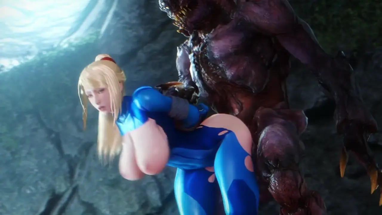 Samus Aran being fucked by monsters PMV