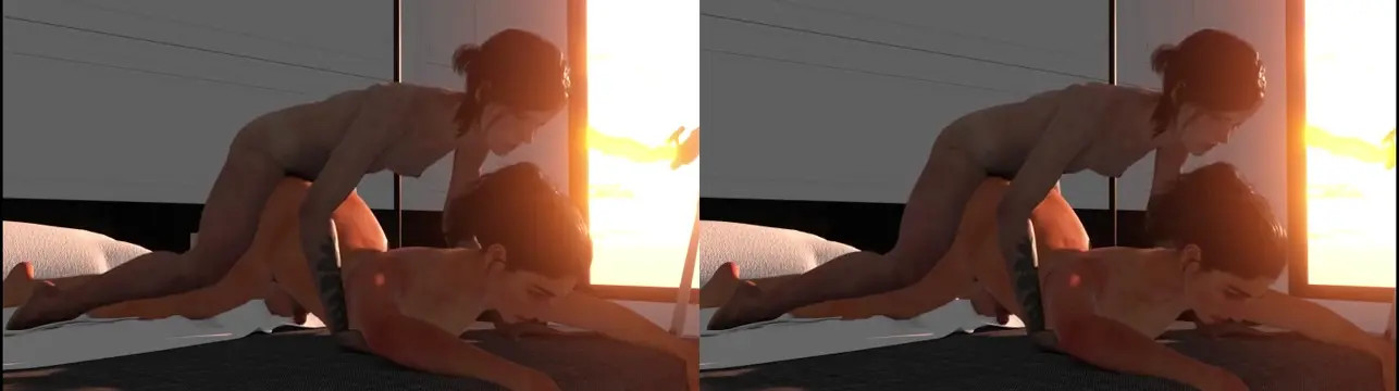 Ellie x Dina in VR (Futanari nailining)