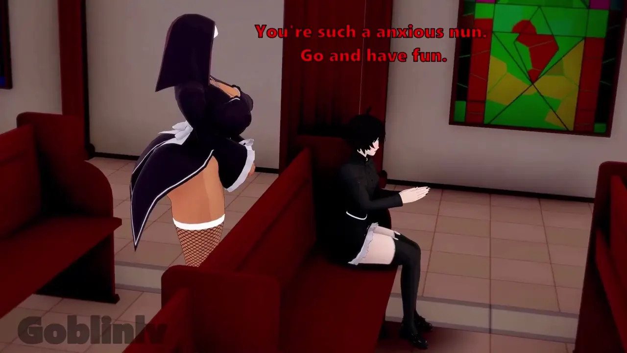 NTR: Femboy nun