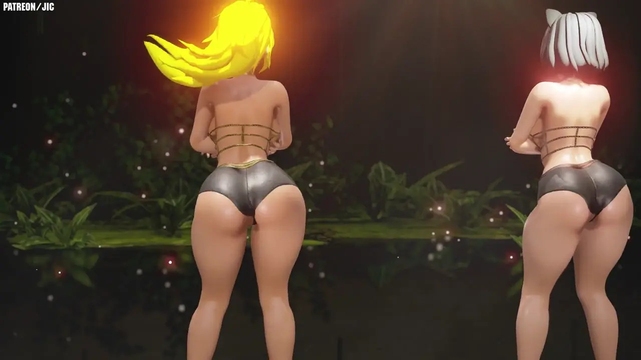 RWBY Blake and Yang Dancing (Anaconda)