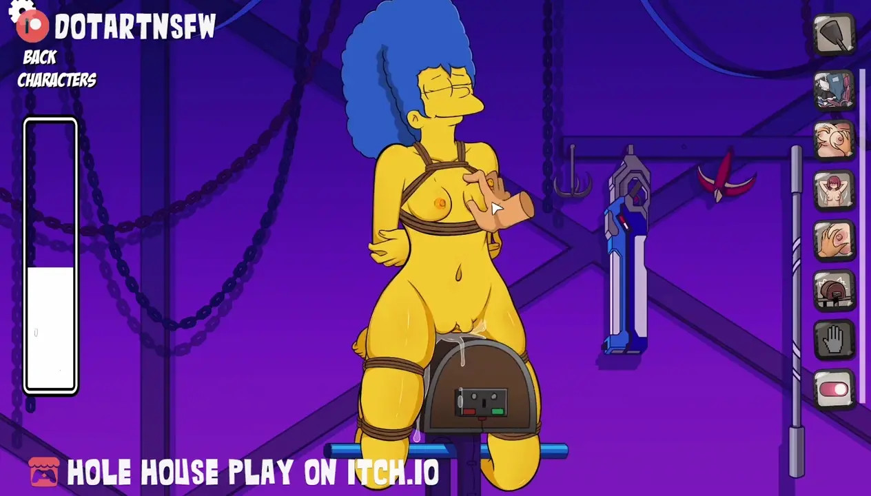 Marge Simpson Rope Bondage Spanking - Hole House
